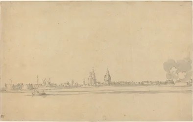 Widok holenderskiego miasta (Delft?)