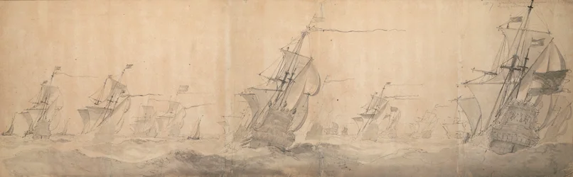 Holenderska flota bijąca wybrzeże Wysp Północnofryzyjskich 9 [OS] / 19 października 1658 r.