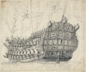 Portret "Tygrysa" (1678), ok. 1681 (grafit, szare pranie)