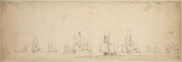 Holenderska flota przed bitwą pod Lowestoft, maj-czerwiec 1665 r.