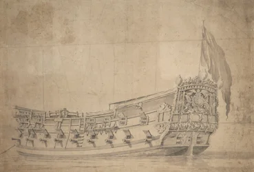 Portret "Opatrzności", ok. 1661 (grafit, szare pranie)