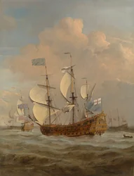 Andrew na morzu przy umiarkowanej bryzie, ok. 1673 (olej na płótnie)