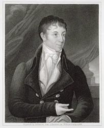 Portret Charlesa Brockdena Browna (1771-1810), ryty przez Johna B. Forresta (1814-70) (grafika)