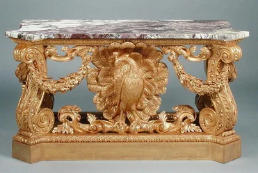 Stół, ok.1735 (rzeźbione złocone drewno)