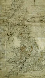 Mapa warstw w Anglii, Walii i części Szkocji, sztur. John Cary, ok. 1802-3 (rycina)
