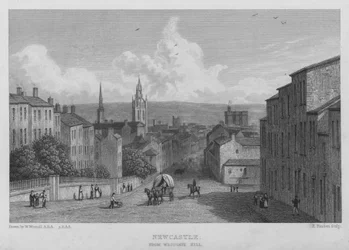 Newcastle, z Westgate Hill (grawerowanie)