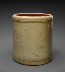 Garnek, ok. 1880-1905 (kamionka glazurowana solą)