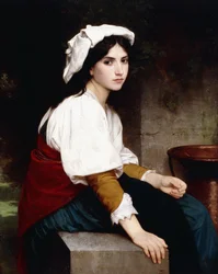 Włoska dziewczyna przy fontannie, 1870