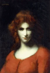 Portret panny Addison, głowy San Francisco, 1874