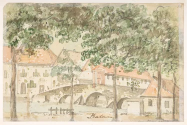 33v „Batawia”  z albumu 372 rysunków pejzaży, wybrzeży, strojów i życia codziennego wykonanych podczas ambasady Lorda Macartneya u cesarza Chin w latach 1792-1794 (ołówek i akwarela na papierze)