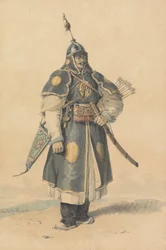 Portret chińskiego żołnierza