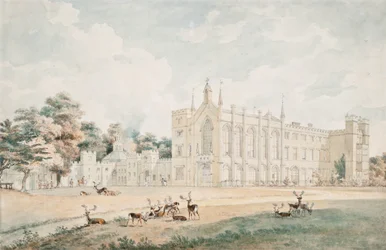 Widok z południowego zachodu, Cassiobury, Hertfordshire