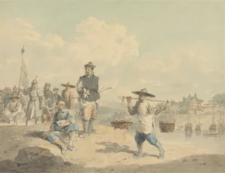 Widok w prowincji Kiang-nan w Chinach, zaczerpnięty z natury