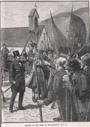 Muster of the Irish at Mullinahone, ilustracja z Cassell
