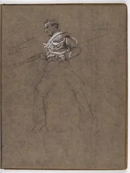 Studium do obrazu olejnego Williama Barnsa Wollena ?Flaga: Albuhera, 16 maja 1811?