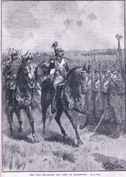 Car przeglądający swoją armię w Sewastopolu 1856 AD