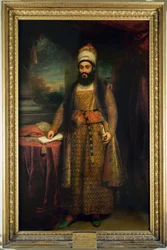 Portret Mirzy Abul Hassan, ambasadora perskiego (1785-1880) Wysłany przez króla Persji do Anglii, 1809