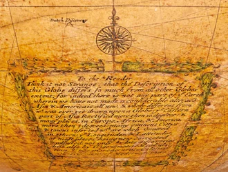 Wczesna angielska kula ziemska, c.1673