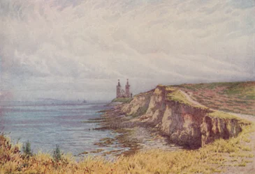 Klify w Reculver, 1910