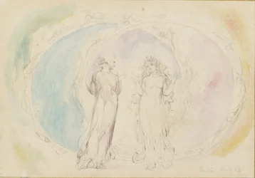 Beatrice i Dante w Bliźniętach, pośród sfer ognia, 1825-1827