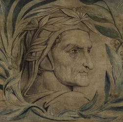Dante Alighieri, ok. 1800-03 (pióro i tusz z temperą na płótnie)