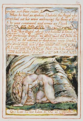 Impuls, nie z reguł..., ilustracja i tekst z „Wesela Nieba i Piekła”, c.1790-3 (akwaforta wypukła wykończona piórem i wc)