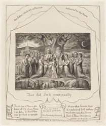 Hiob i jego rodzina, 1825.
