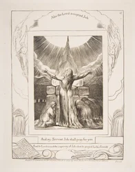Jobs Sacrifice, z ilustracji Księgi Hioba, 1825-26.