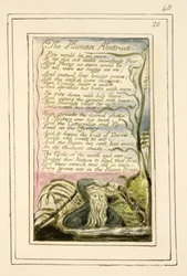 P.124-1950.pt48 The Human Abstract: płyta 48 z „Pieśni o niewinności i doświadczeniu” (kopia R) c.1802-08 (akwaforta, tusz i wc)