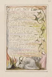P.124-1950.pt53 A Little Boy Lost: płyta 53 z Pieśni o niewinności i doświadczeniu (kopia R) c.1802-08 (akwaforta, tusz i wc)