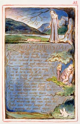 P.125-1950.pt33 Wielki Czwartek: tablica 33 z Pieśni o niewinności i doświadczeniu (kopia AA) c.1815-26 (akwaforta, tusz i wc)