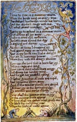 P.125-1950.pt53 Uczeń: płyta 53 z Pieśni o niewinności i doświadczeniu (kopia AA) c.1815-26 (akwaforta, tusz i akwarela)