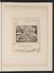 Szatan bijący Hioba wrzodami, 1825.