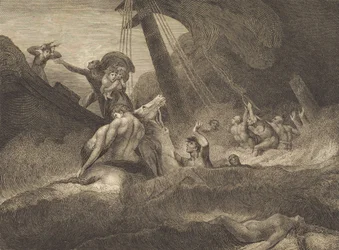 Szkic wraku statku, 1809.