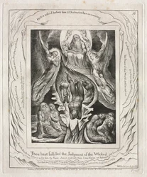 Księga Hioba: Pl. 16 Wypełniłeś wyrok bezbożnych, 1825.