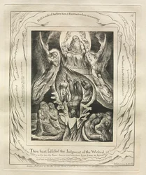Księga Hioba: Pl. 16 Wypełniłeś wyrok bezbożnych, 1825.