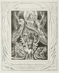 Księga Hioba: Pl. 16, Wypełniłeś wyrok bezbożnych, 1825.