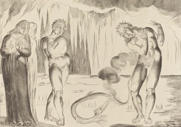 Krąg złodziei, Buoso Donati zaatakowany przez węża, 1827.