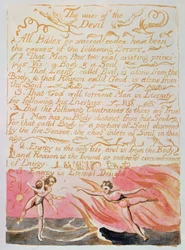 Małżeństwo Nieba i Piekła; Głos diabła, ok. 1790 (akwaforta wypukła zabarwiona akwarelą)