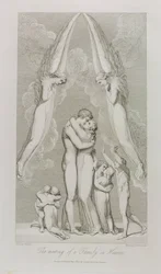 Spotkanie rodziny w niebie, pl.4, ilustracja z „Grób, wiersz” Williama Blake