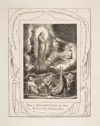 Wizja Elifaza, z ilustracji Księgi Hioba, 1825-26.
