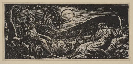 Thenot Under a Fruit Tree, z Thorntons Pastorals of Virgil, 1821.
