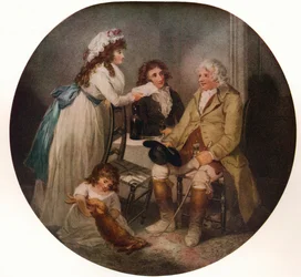 Wizyta rolników u jego zamężnej córki w mieście, 1789, 1915