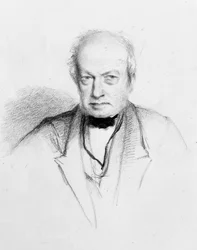Portret szkockiego botanika Roberta Browna (1773-1858), ok. 1849 (rysunek)