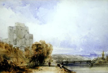Chateau de Montboucher (akwarela na papierze)