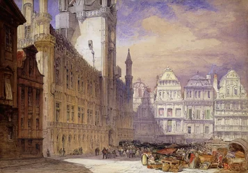 Hotel de Ville, Bruksela, 1856 r.