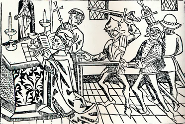 Męczeństwo św. Tomasza z Canterbury, ok. 1484