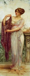 Fioletowy szalik