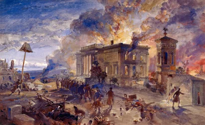 Płonąca Świątynia Wiatrów, 1856 r.