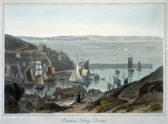 „Brixham, Torbay, Devon”, 1825